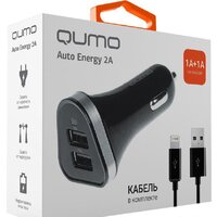 QUMO Auto Energy 2A + кабель Apple 8 pin Image #3