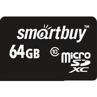 SmartBuy microSDXC (Class 10) 64GB + SD-адаптер (SB64GBSDCL10-01) Image #1