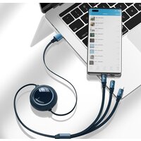 Baseus CAMLC-MJ03 USB-A - USB Type-C/microUSB/Lightning (1.2 м, синий) Image #6