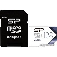 Silicon-Power Elite microSDXC SP128GBSTXBU1V21SP 128GB (с адаптером) Image #1