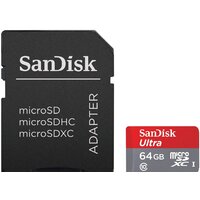 SanDisk Ultra microSDXC UHS-I + адаптер 64GB [SDSQUNC-064G-GN6MA] Image #1