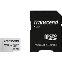 Transcend microSDXC 300S 128GB + адаптер