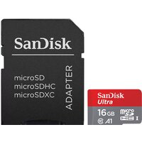 SanDisk Ultra SDSQUAR-016G-GN6MA microSDHC 16GB (с адаптером)