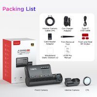 Viofo A139 PRO 2 CH с GPS, WIFI c инфракрасной камерой в салоне  Image #8